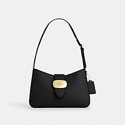 COACH CR533 Eliza Shoulder Bag GOLD/BLACK