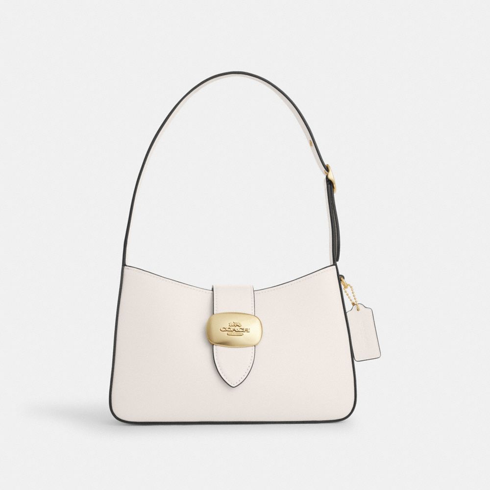 COACH CR533 Eliza Shoulder Bag Gold/Chalk