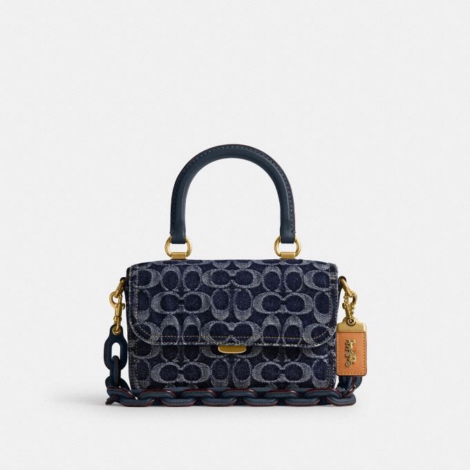 COACH Official Site Official page | ROGUE TOP HANDLE IN SIGNATURE 