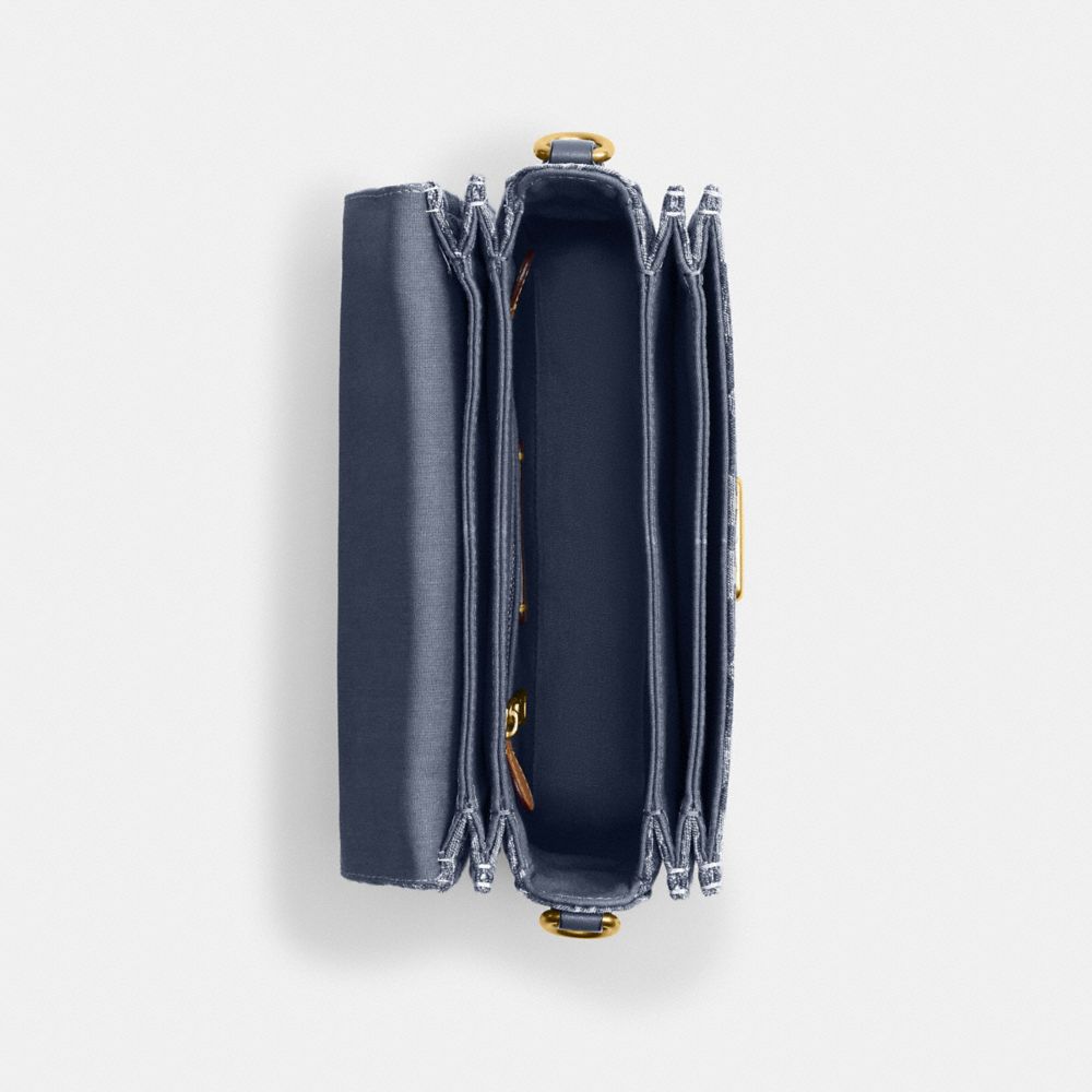 ROGUE 經典 SIGNATURE 丹寧面料頂部提把手袋