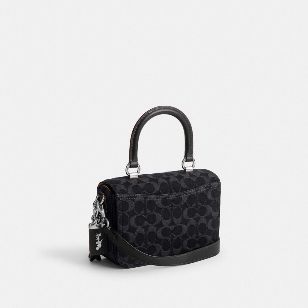 ROGUE 經典 SIGNATURE 丹寧面料頂部提把手袋