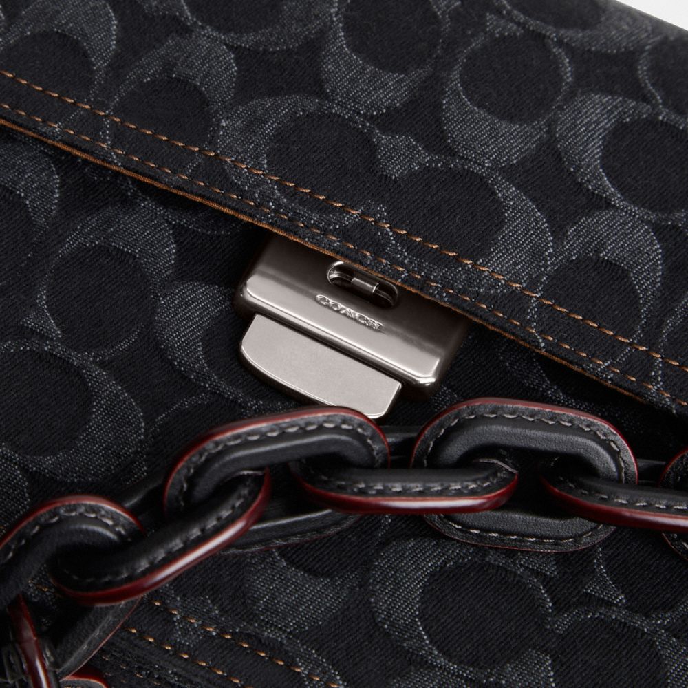 ROGUE 經典 SIGNATURE 丹寧面料頂部提把手袋