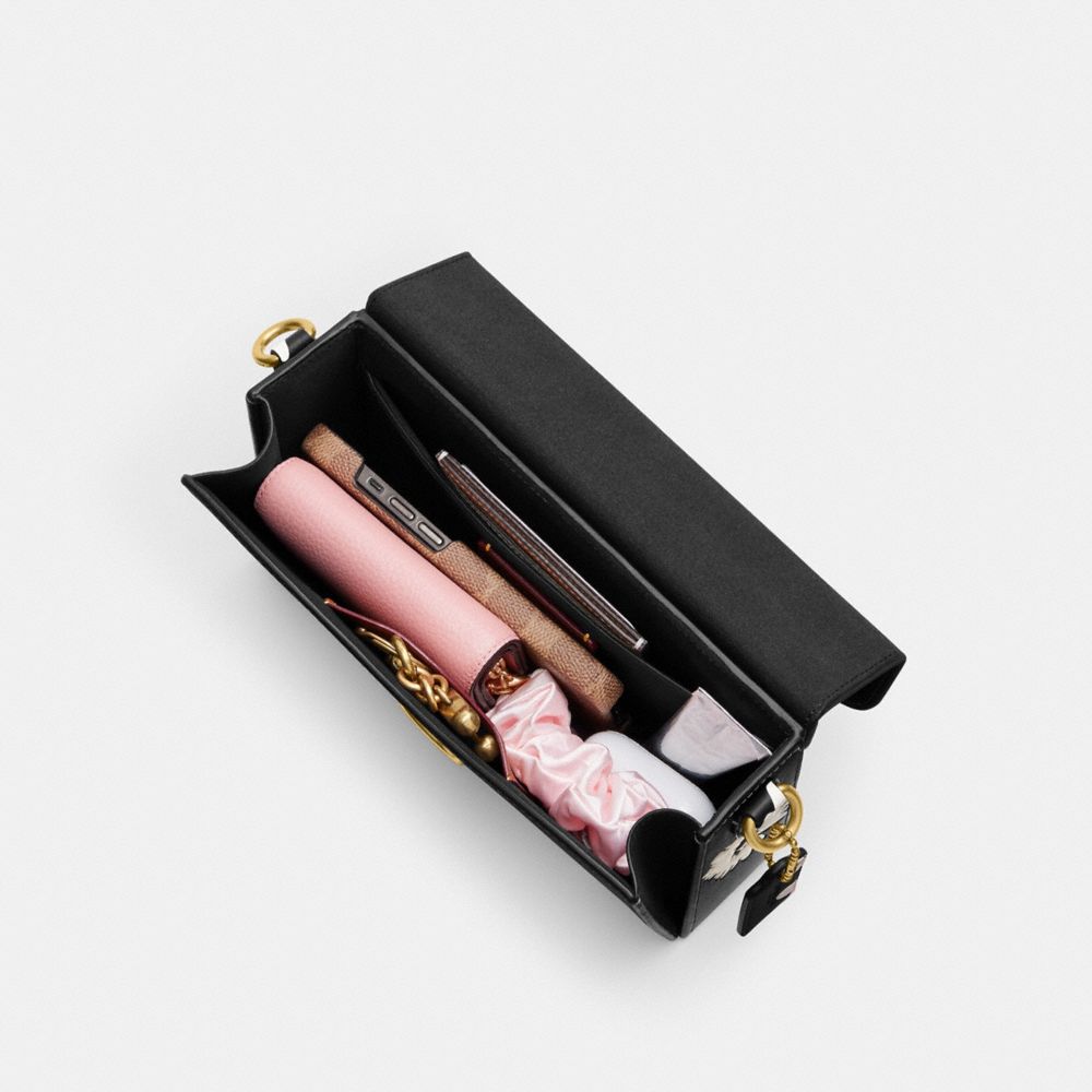 TABBY 花卉印花方正手袋