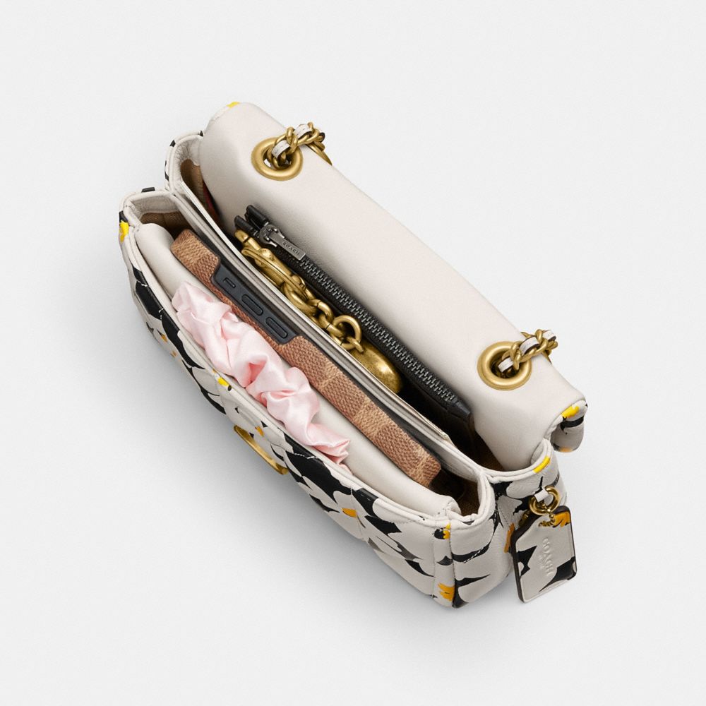 TABBY 20 絎縫花卉印花單肩手袋