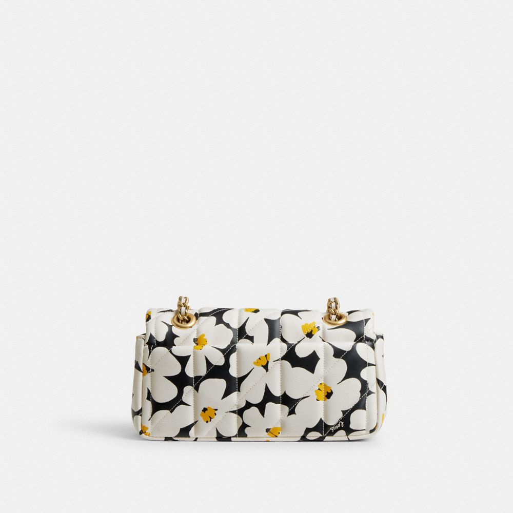 TABBY 20 絎縫花卉印花單肩手袋