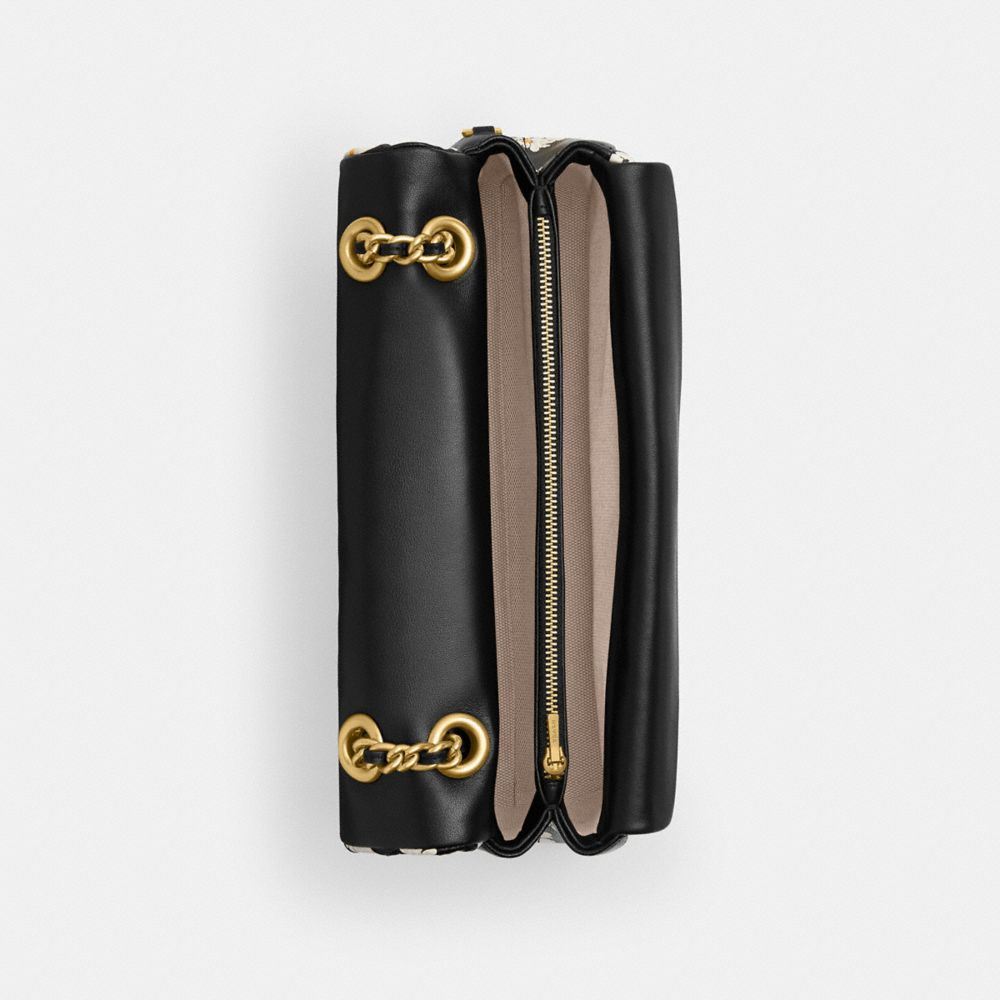 TABBY 26 絎縫花卉印花單肩手袋