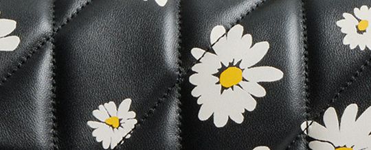 TABBY 26 絎縫花卉印花單肩手袋