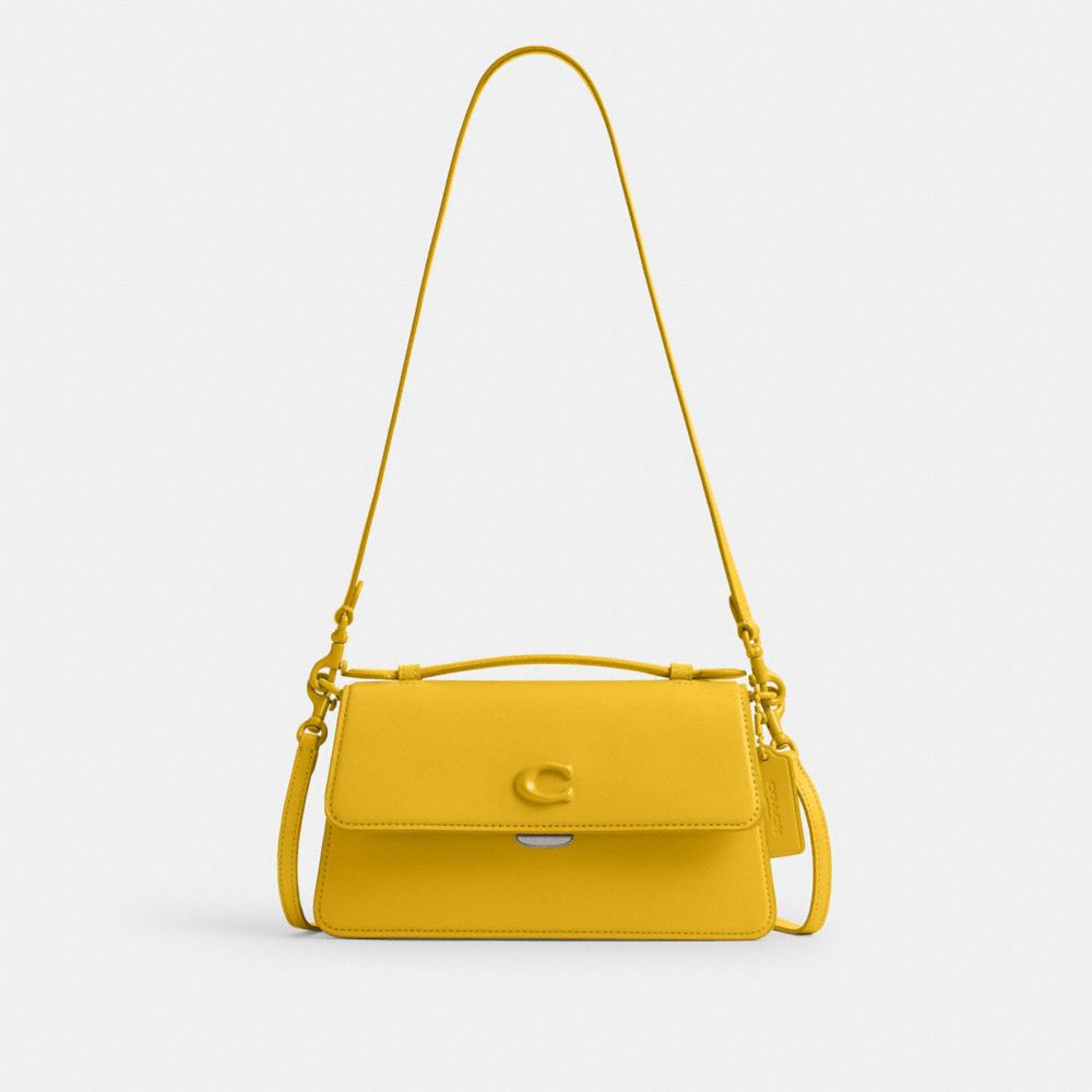 COACH CR706 Juno Bag SILVER/CANARY
