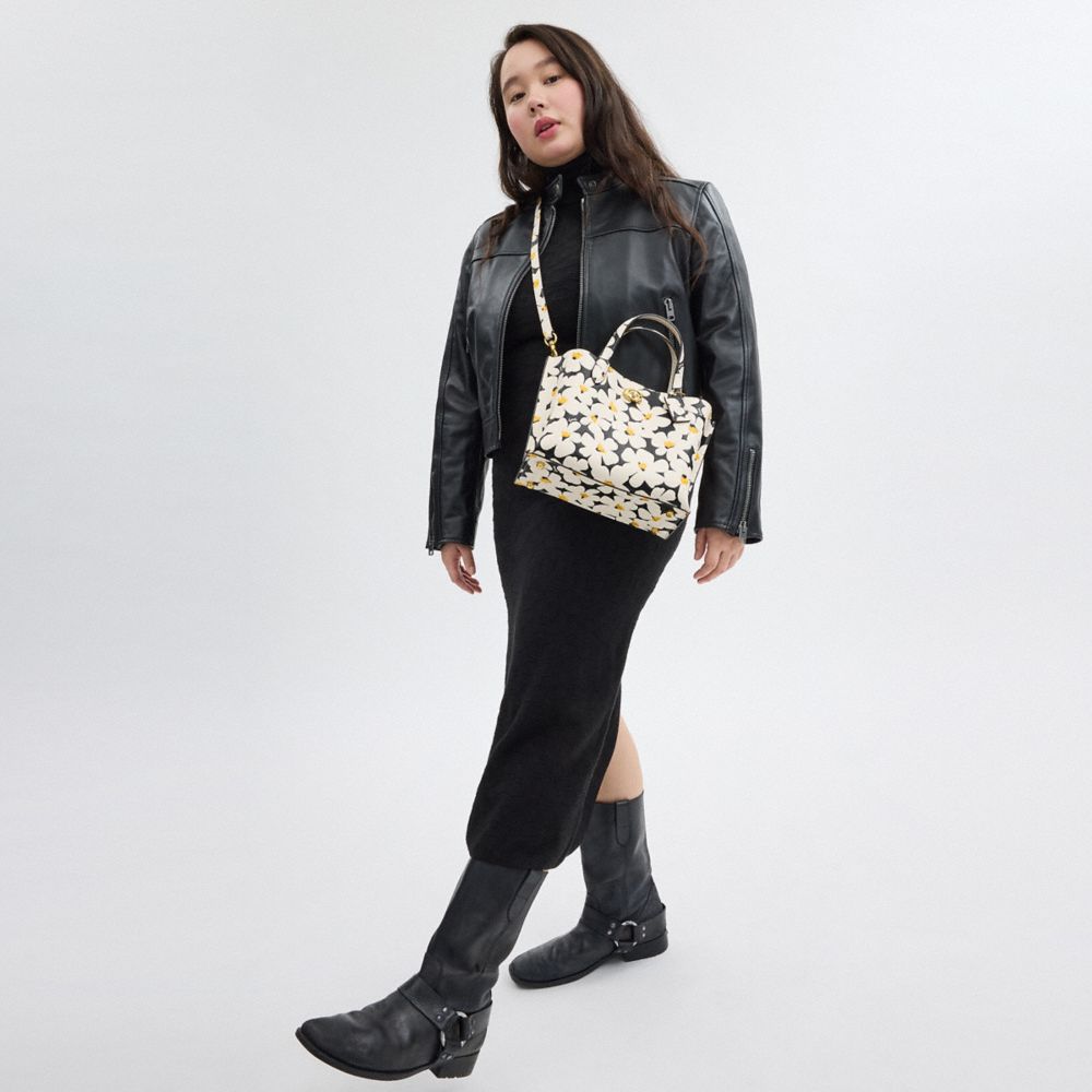 WILLOW 24 花卉印花托特手袋