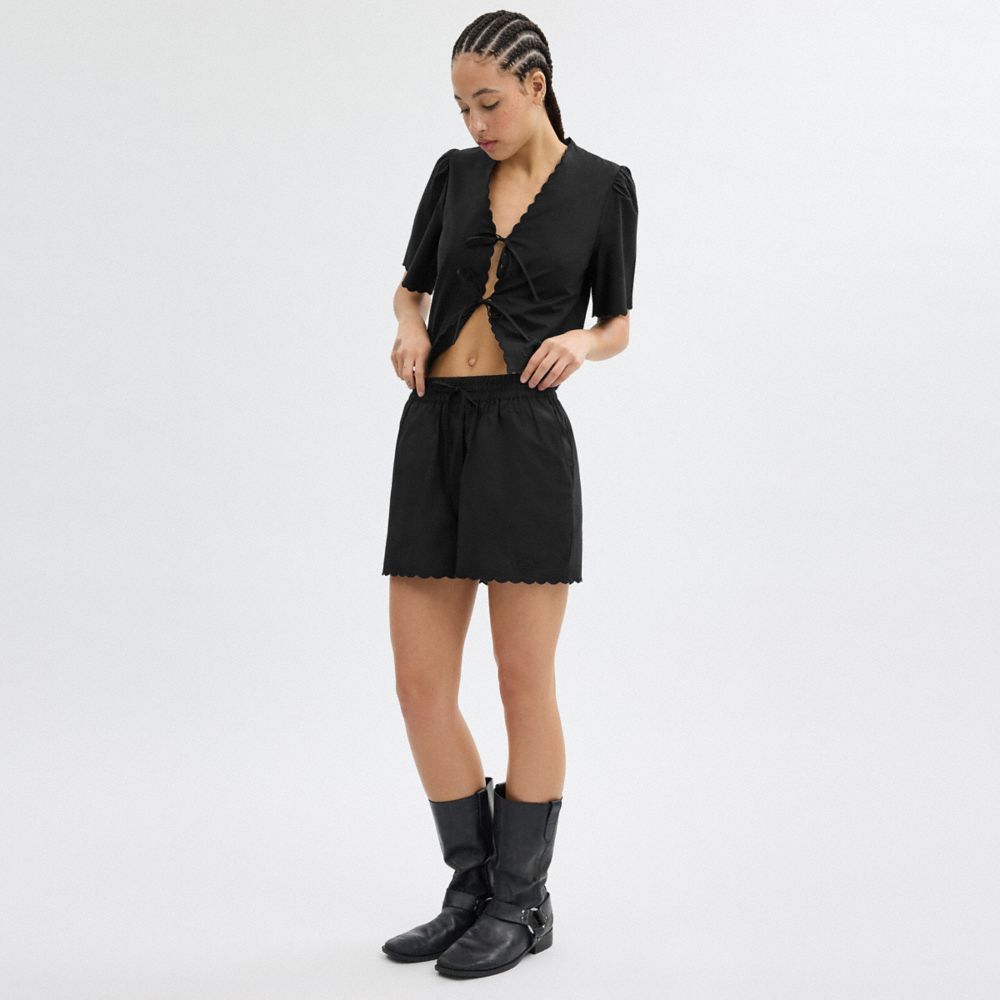 有機棉質套裝短褲