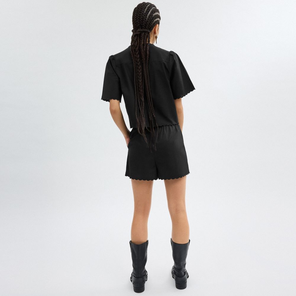 有機棉質套裝短褲