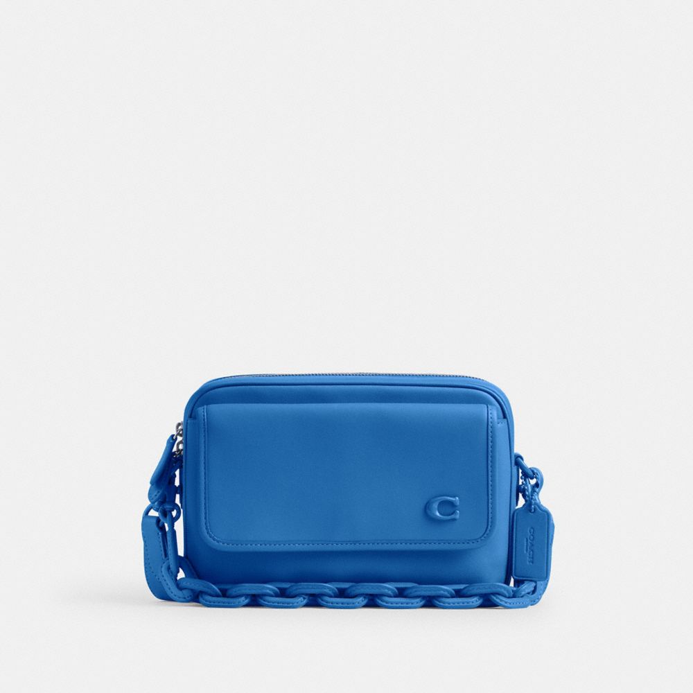 COACH CR726 Charter Flap Crossbody Bag 24 BLUEBERRY