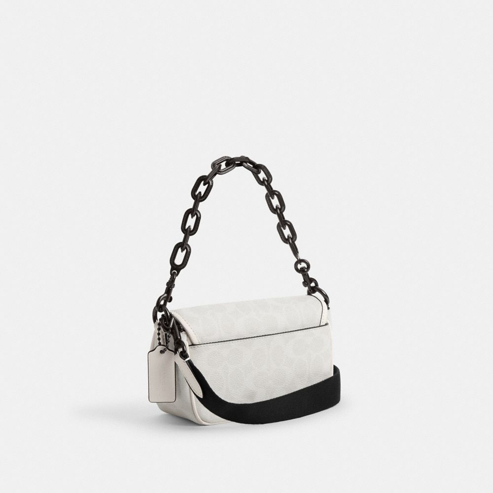 CHARTER FLAP CROSSBODY 18 IN SIGNATURE CANVAS