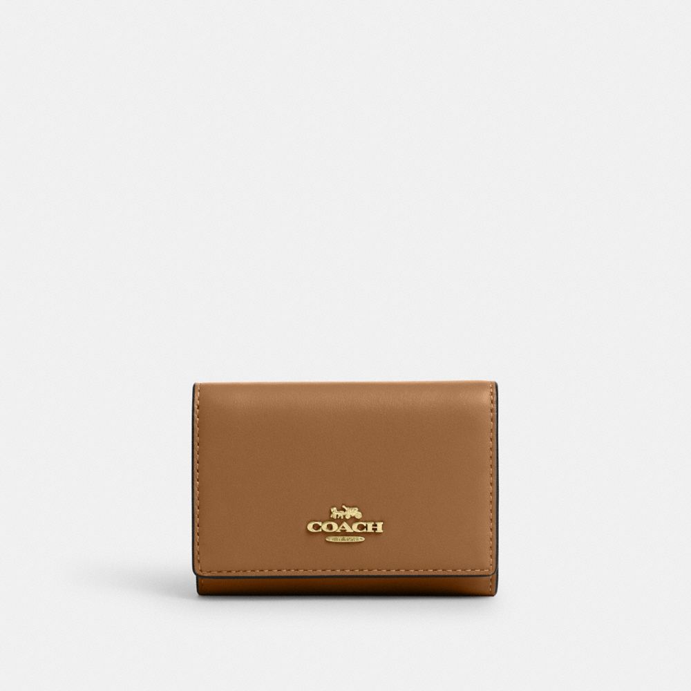 COACH CR799 Micro Wallet IM/HONEY BROWN