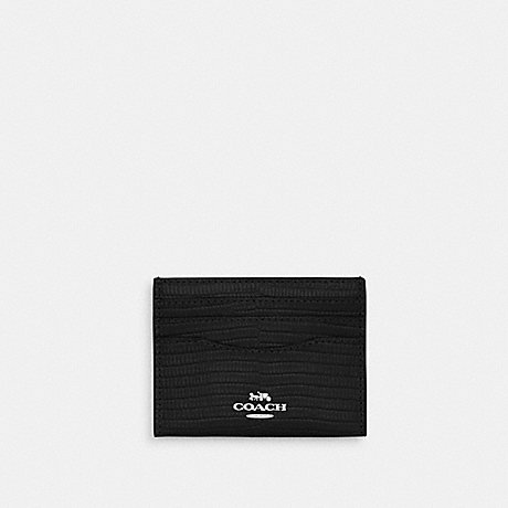 COACH CR844 Slim Id Card Case Silver/Black