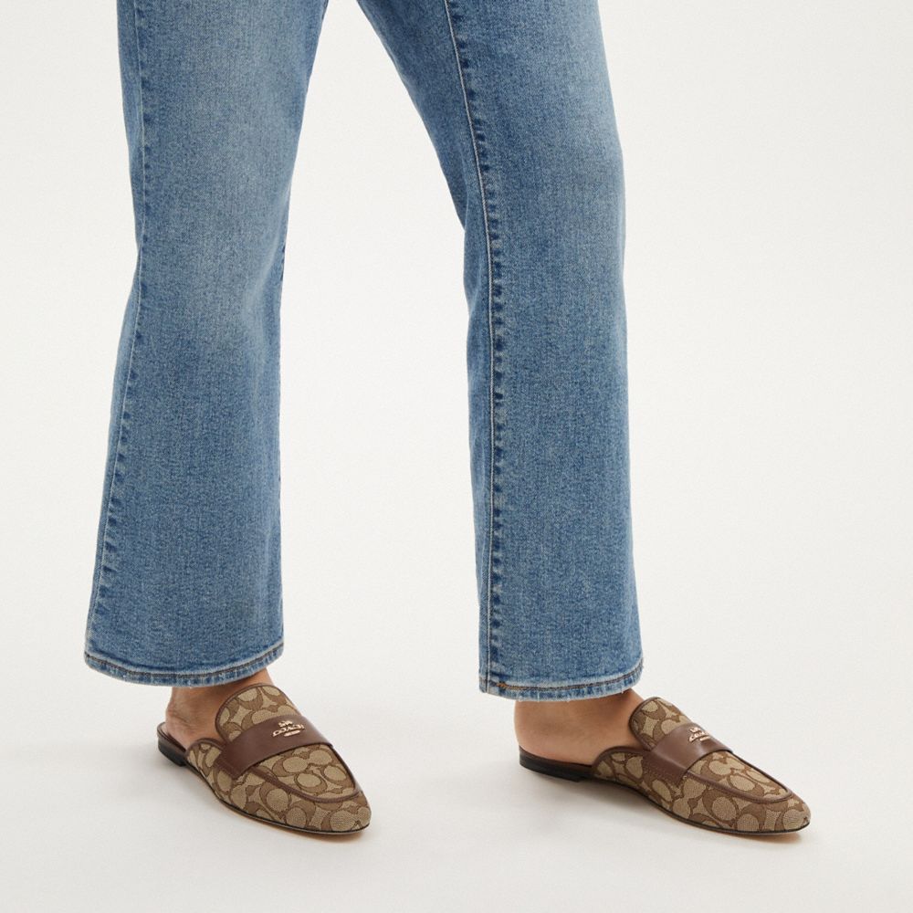 Samie Slide In Signature Jacquard | Coach Australia