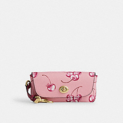 Sunglass Case With Cherry Print - CR912 - Im/Flower Pink/Bright Violet