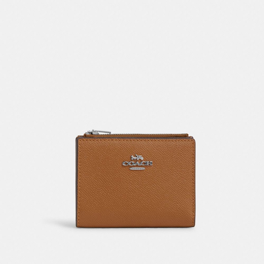 COACH CR983 Bifold Wallet SILVER/LIGHT SADDLE