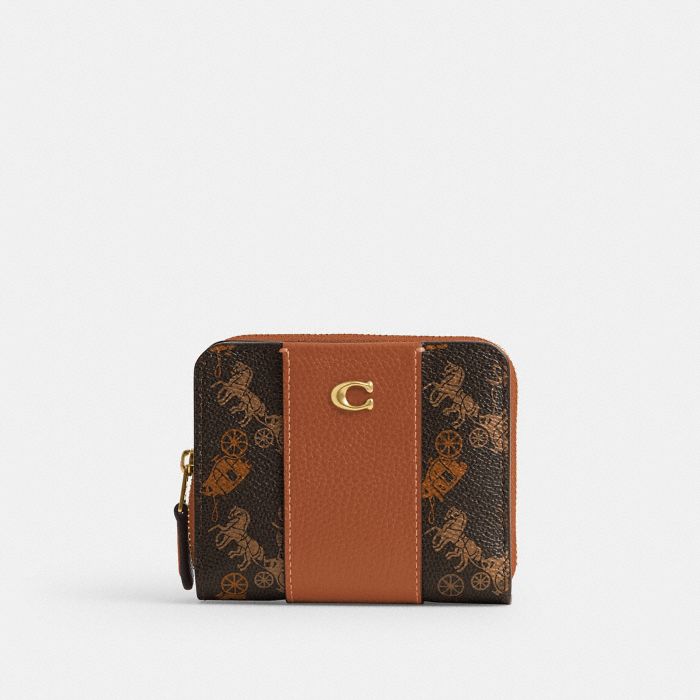 BILLFOLD WALLET WITH HORSE AND CARRIAGE PRINT