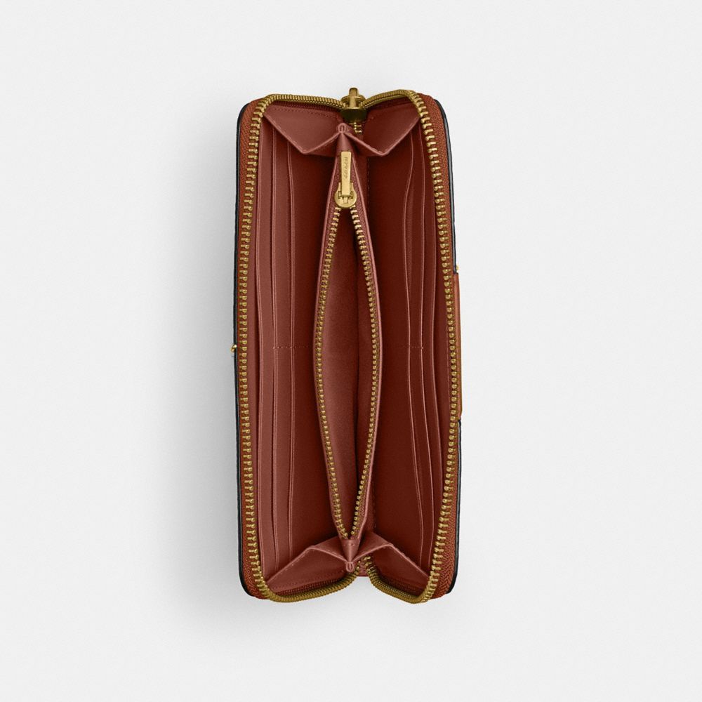 ESSENTIAL SLIM ACCORDION ZIP WALLET IN SIGNATURE CANVAS