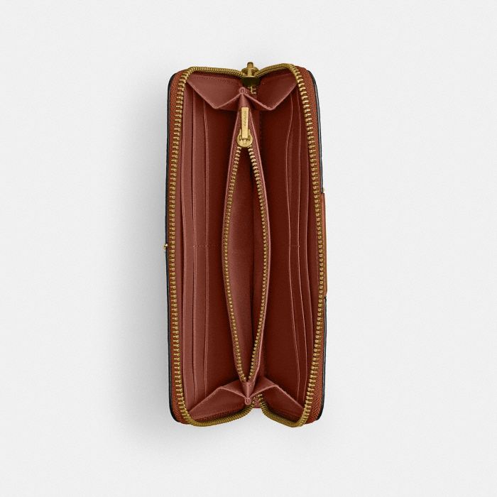 ESSENTIAL SLIM ACCORDION ZIP WALLET IN SIGNATURE CANVAS