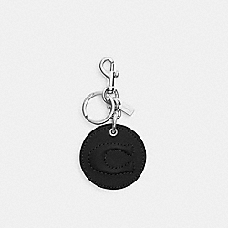 Mirror Bag Charm With Signature - CS060 - Silver/Black