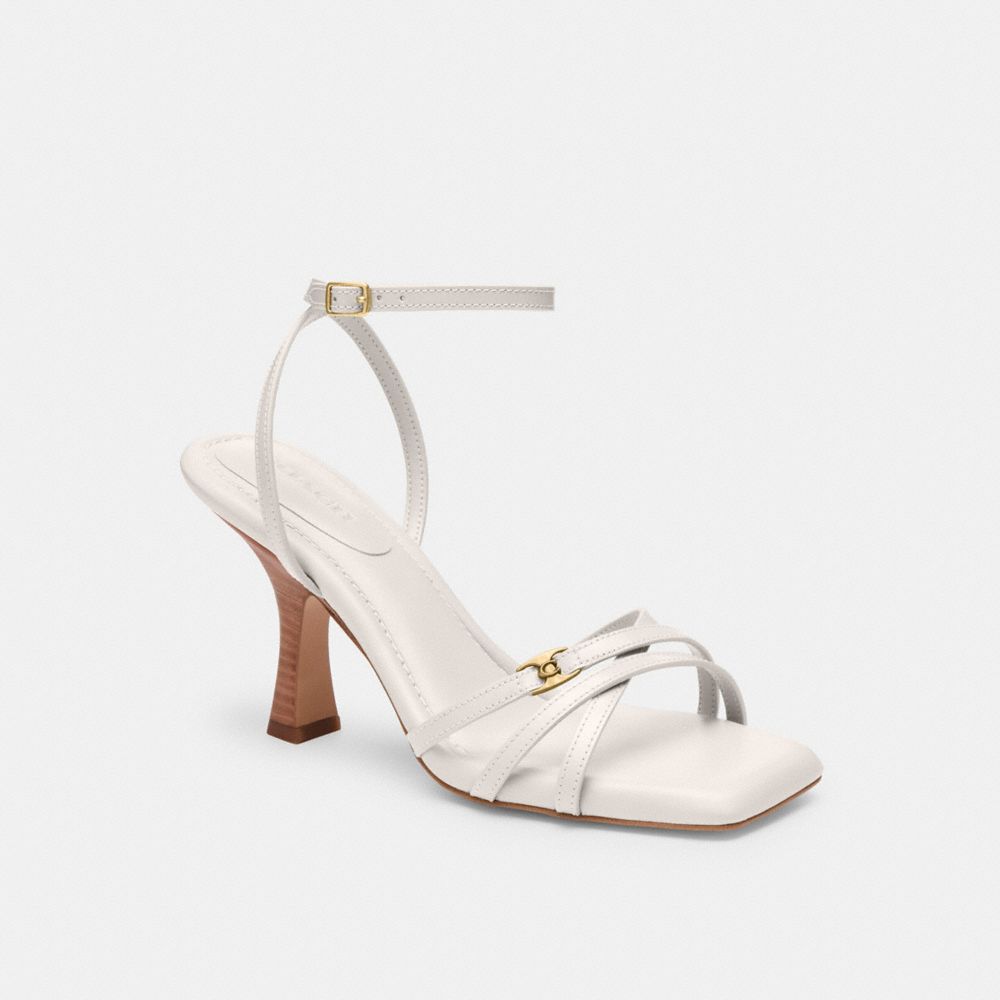COACH CS069 Kelsey Sandal CHALK