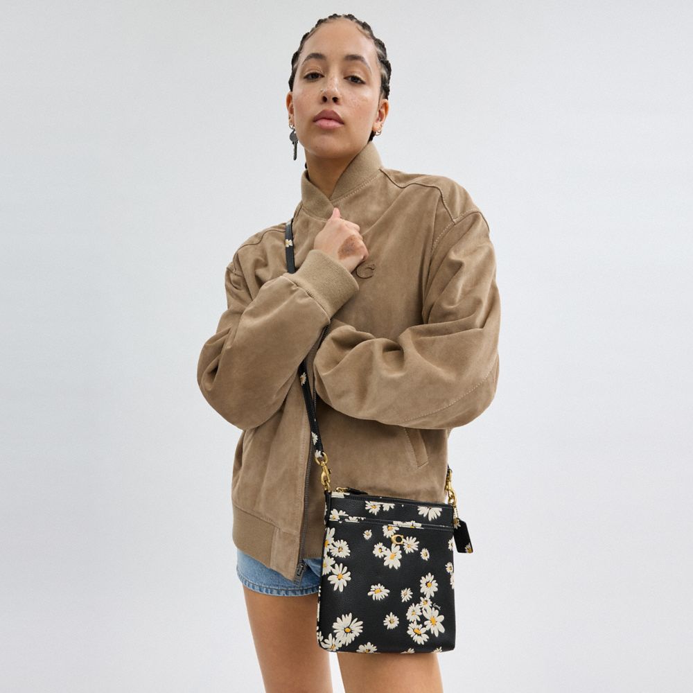 KITT MESSENGER 花卉印花斜背手袋