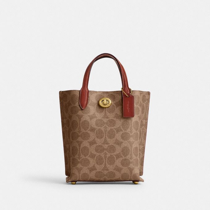 COACH Official Site Official page | WILLOW TOTE 16 IN SIGNATURE CANVAS