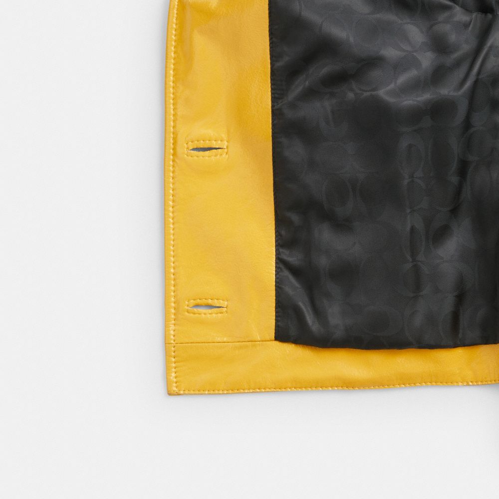 HERITAGE C 漆皮皮革夾克