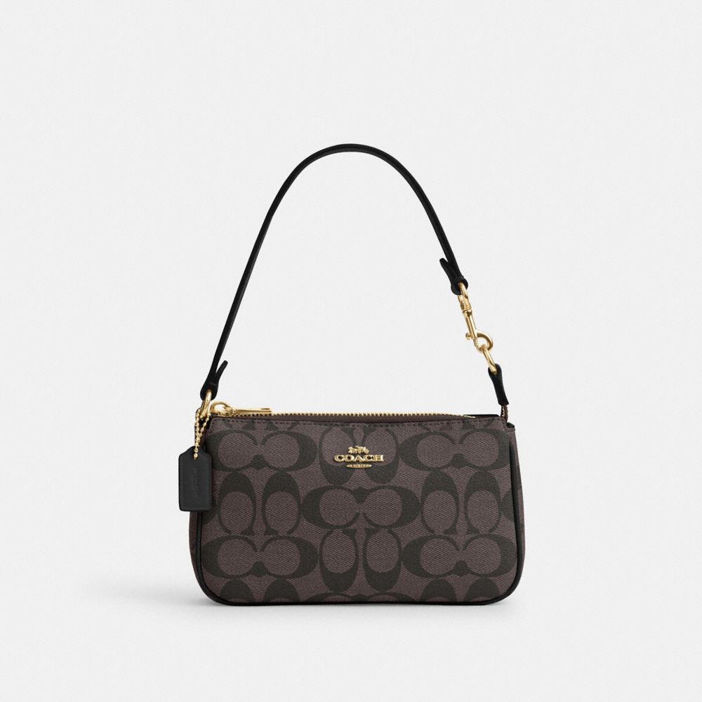 COACH CS442 Nolita 19 In Signature Canvas GOLD/BROWN BLACK