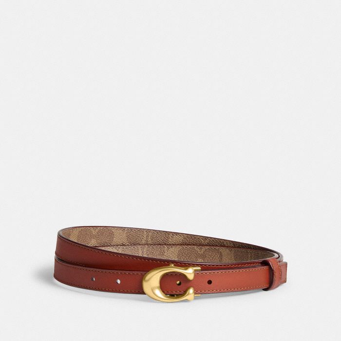 SCULPTED SIGNATURE BUCKLE REVERSIBLE BELT, 20MM