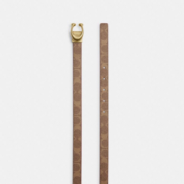 SCULPTED SIGNATURE BUCKLE REVERSIBLE BELT, 20MM