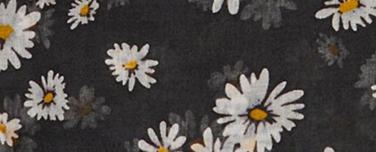 雛菊印花長方形圍巾