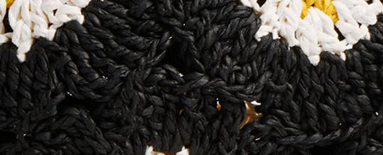 雛菊圖樣鉤針漁夫帽