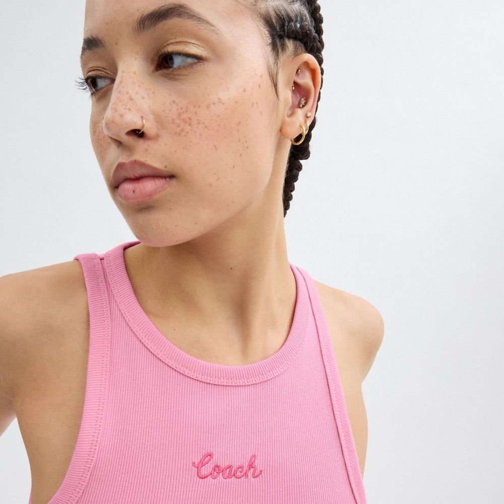 RIBBED SIGNATURE TANK TOP
