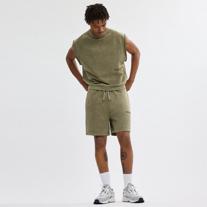 GARMENT DYE PULL ON SHORTS