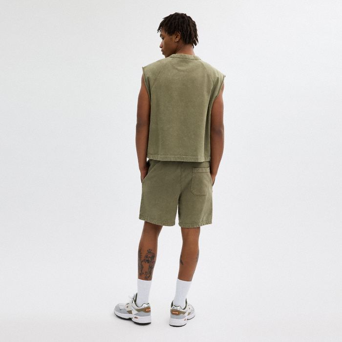 GARMENT DYE PULL ON SHORTS