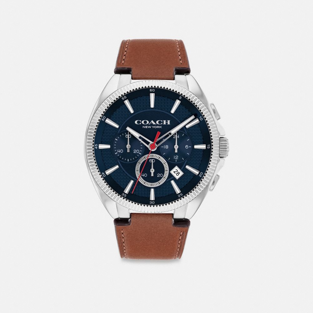 COACH CS972 Jackson Watch, 45 Mm SADDLE
