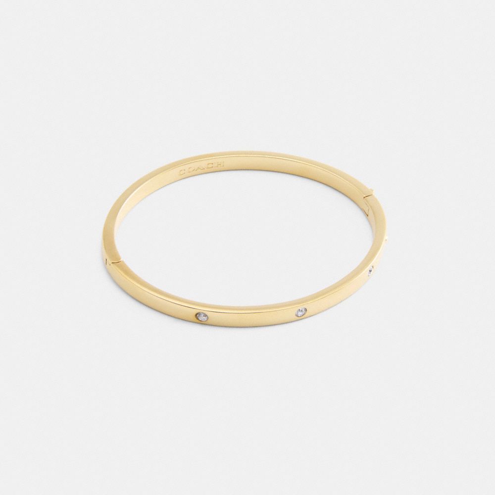 COACH CT053 Essential Hinged Bangle GOLD