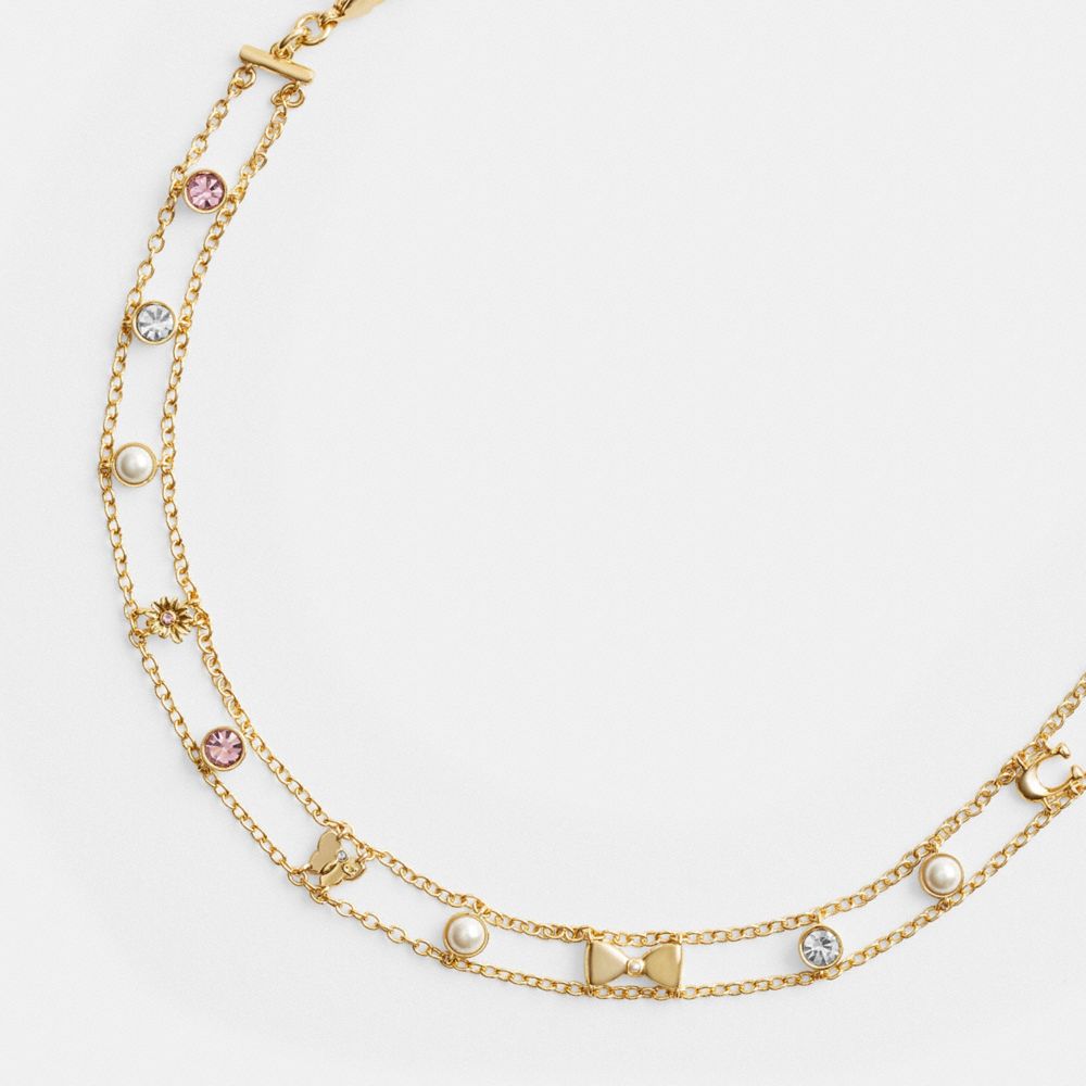 花園風格掛飾頸鏈