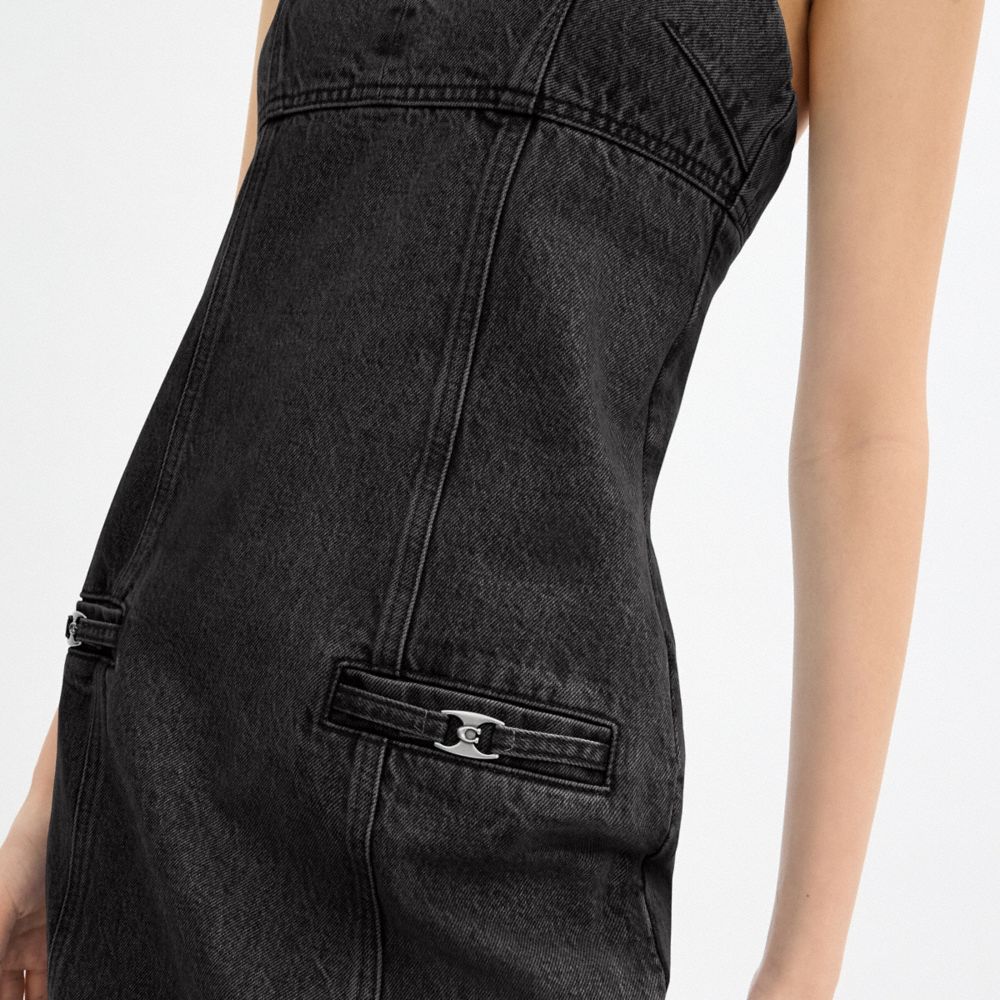 HERITAGE C 長版丹寧有機棉質連身裙