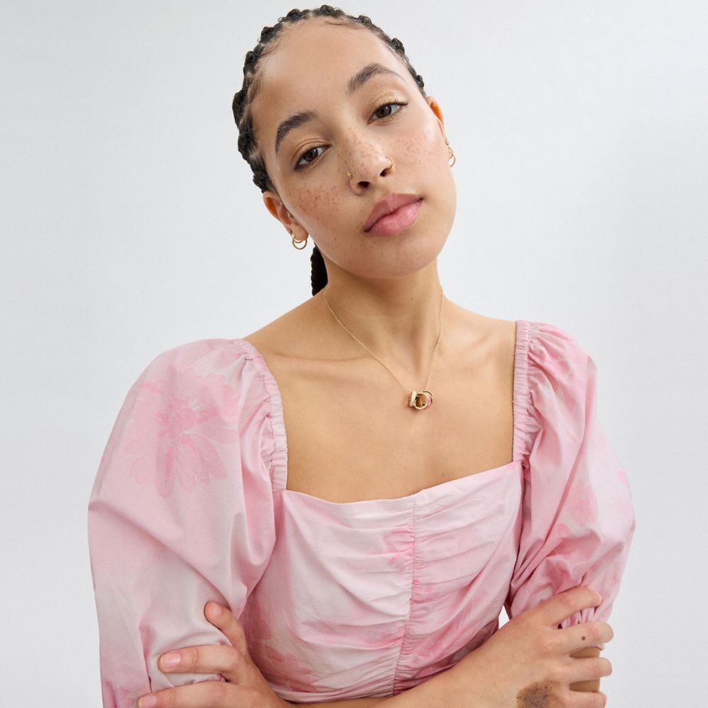 公主袖迷你連身裙