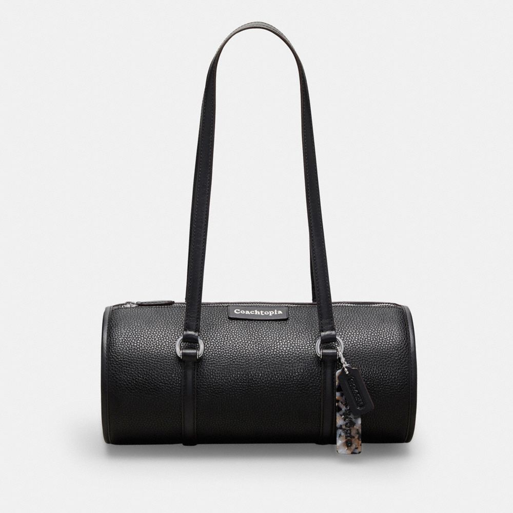 COACH CT382 Barrel Bag In Pebbled Coachtopia Leather Black