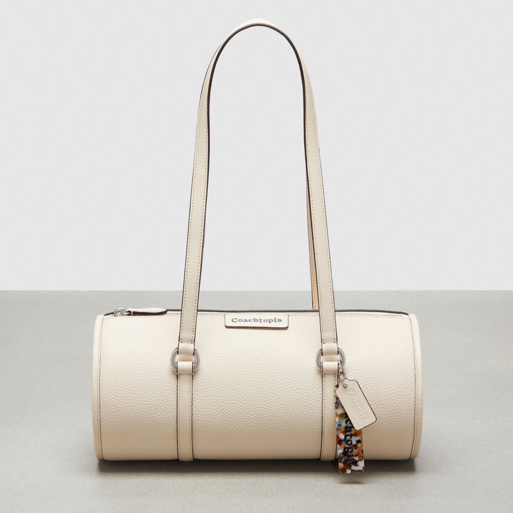 COACH CT382 Barrel Bag In Pebbled Coachtopia Leather CLOUD