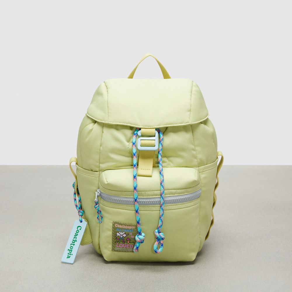 COACH CT384 Coachtopia Loop Mini Backpack PALE LIME