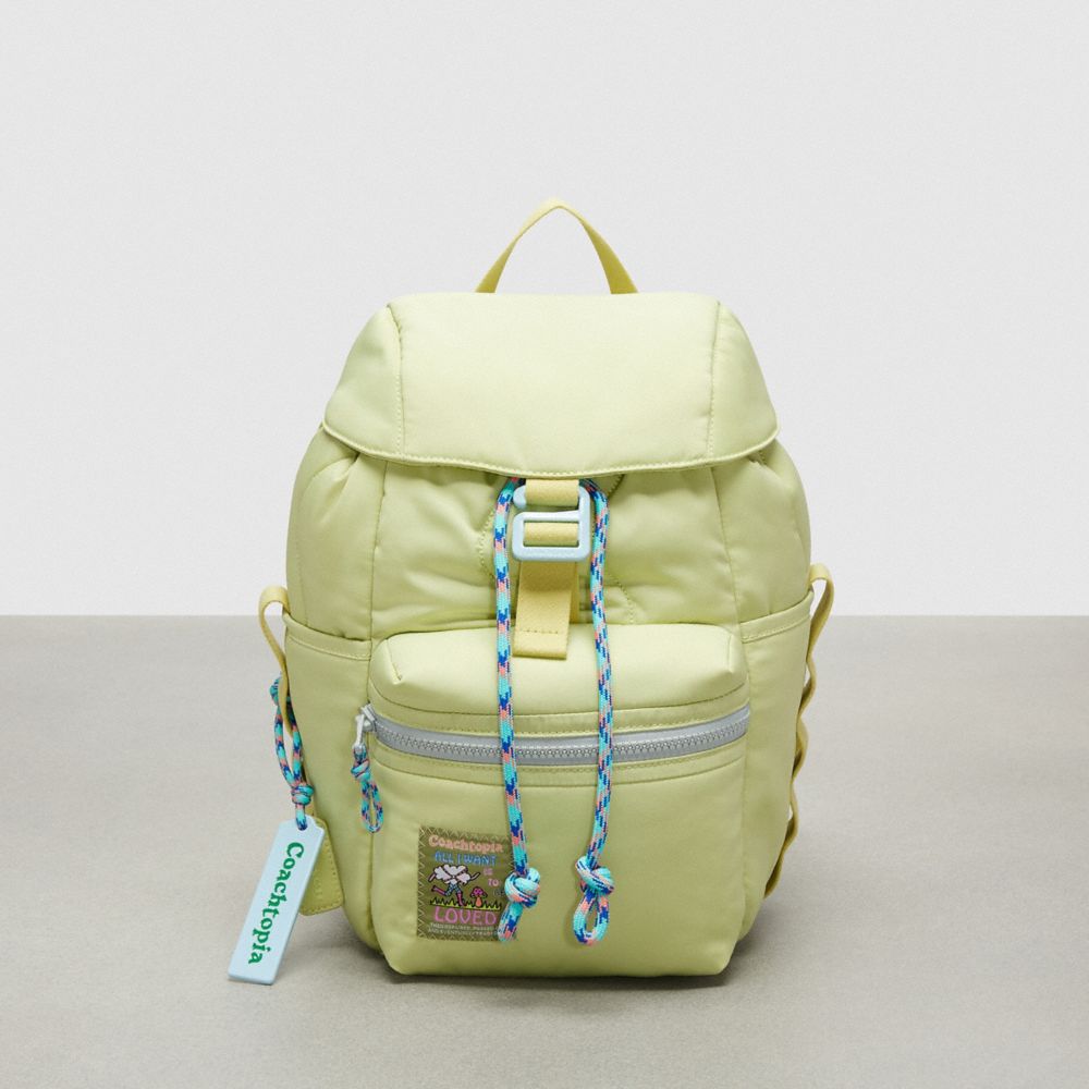 COACH CT384 Coachtopia Loop Mini Backpack Pale Lime