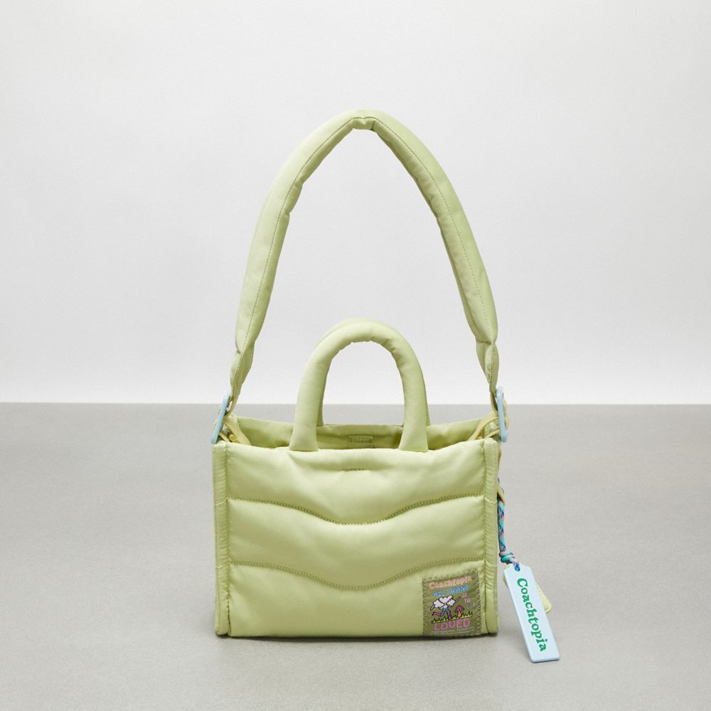 COACH CT385 Coachtopia Loop Mini Puffy Tote Pale Lime