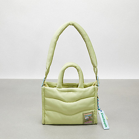 COACH CT385 Coachtopia Loop Mini Puffy Tote Pale-Lime