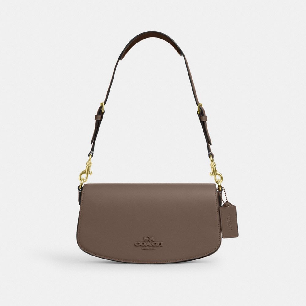 COACH CT768 Andrea Shoulder Bag Im/Dark Stone